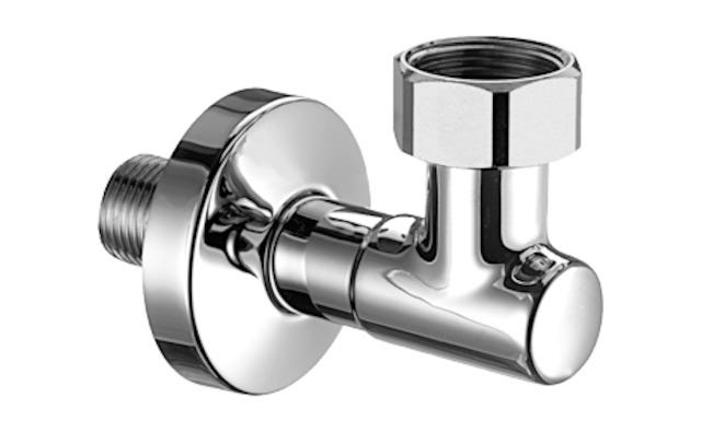 SCHELL Wasserzähler-Anschlussbogen, Schubrosette Ø 54 mm, DN 15 G 1/2 AG, DN 20 G 3/4 IG, chrom