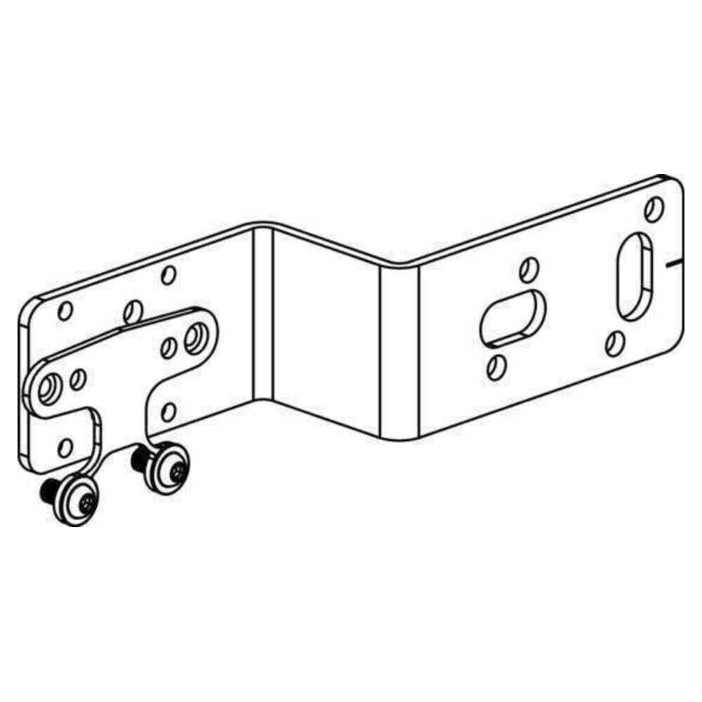 REHAU Halter Z, für Einzelanschluss, Stahl, feuerverzinkt, mit Universallochbohrung, EPDM-Dämmscheibe und zwei Schrauben M5
