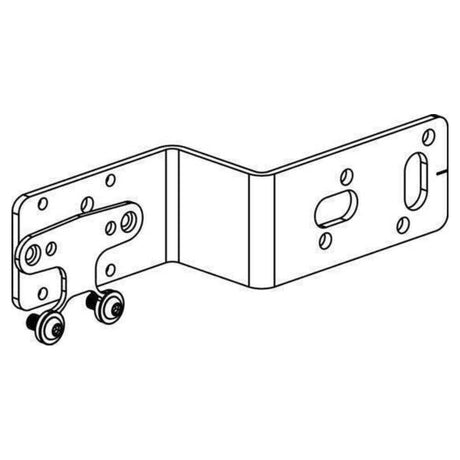 REHAU Halter Z, für Einzelanschluss, Stahl, feuerverzinkt, mit Universallochbohrung, EPDM-Dämmscheibe und zwei Schrauben M5