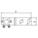 REHAU Halter Z, für Einzelanschluss, Stahl, feuerverzinkt, mit Universallochbohrung, EPDM-Dämmscheibe und zwei Schrauben M5