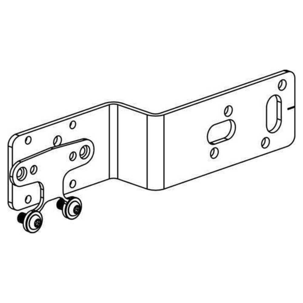 REHAU Halter Z, für Einzelanschluss, Stahl, feuerverzinkt, mit Universallochbohrung, EPDM-Dämmscheibe und zwei Schrauben M5