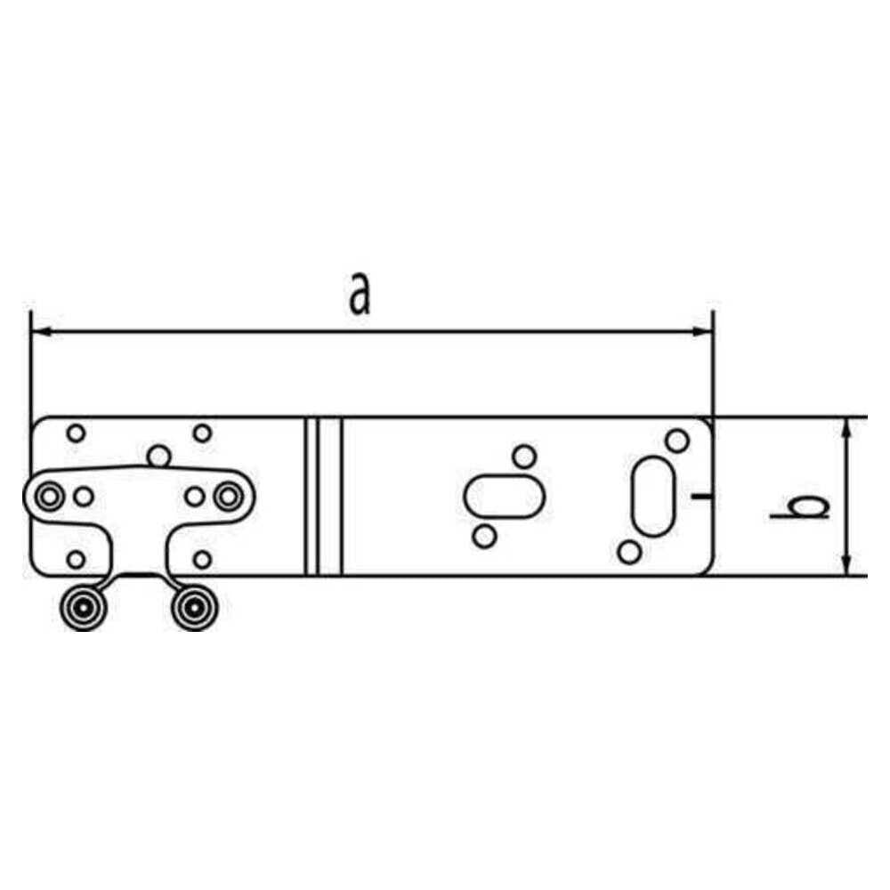 REHAU Halter Z, für Einzelanschluss, Stahl, feuerverzinkt, mit Universallochbohrung, EPDM-Dämmscheibe und zwei Schrauben M5