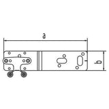REHAU Halter Z, für Einzelanschluss, Stahl, feuerverzinkt, mit Universallochbohrung, EPDM-Dämmscheibe und zwei Schrauben M5