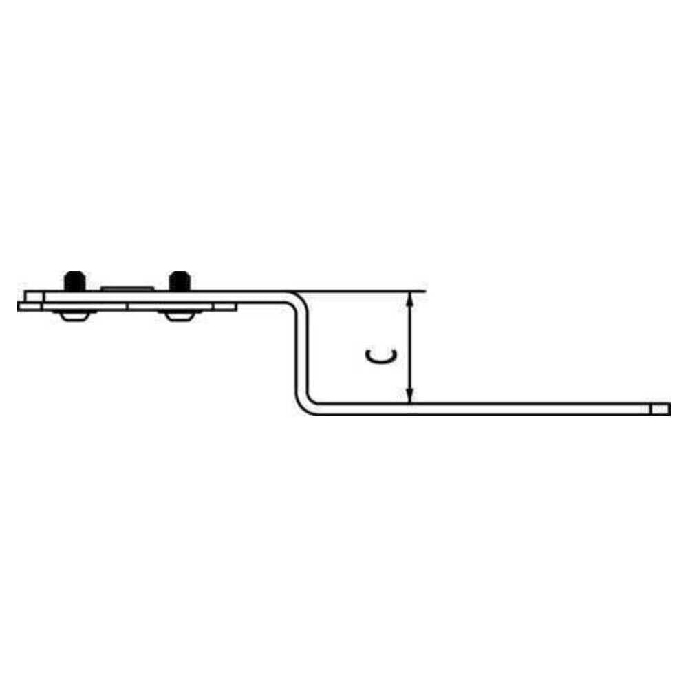 REHAU Halter Z, für Einzelanschluss, Stahl, feuerverzinkt, mit Universallochbohrung, EPDM-Dämmscheibe und zwei Schrauben M5