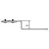 REHAU Halter Z, für Einzelanschluss, Stahl, feuerverzinkt, mit Universallochbohrung, EPDM-Dämmscheibe und zwei Schrauben M5