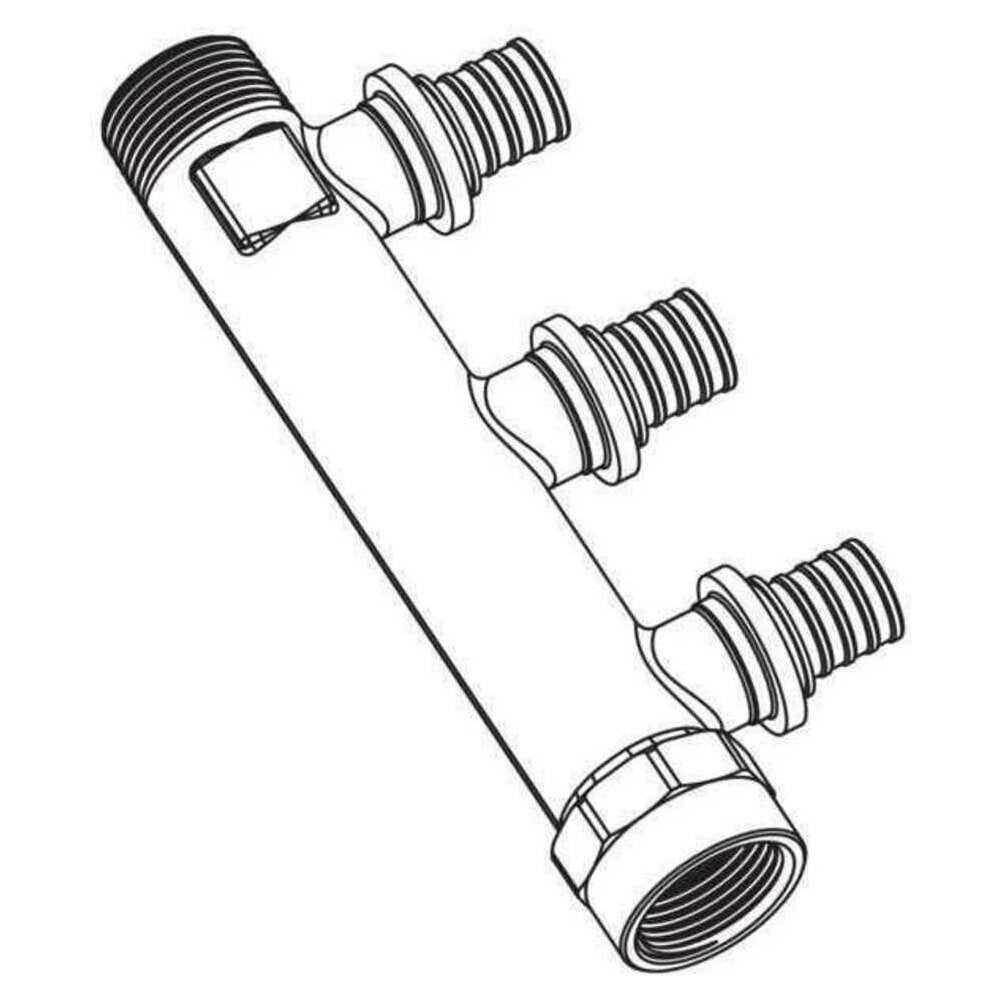 REHAU Schiebehülsenverteiler RAUTITAN RX+ 3-fach R/Rp3/4