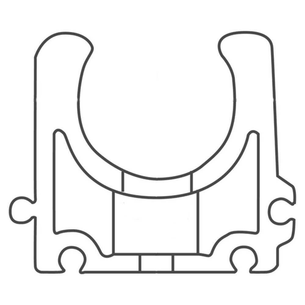 Rohrklemme 32 ohne Klemmbügel
