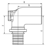 REHAU Wandwinkel RAUTITAN RX+ mit IG lang