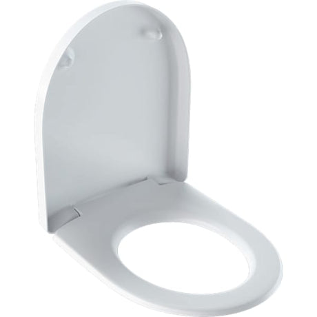 Geberit Renova Plan WC-Sitz, weiß / glänzend, rund, mit Deckel