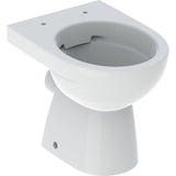 Geberit Renova Stand-WC Tiefspüler, Abgang horizontal, teilgeschlossene Form, Rimfree: T=49cm, weiß