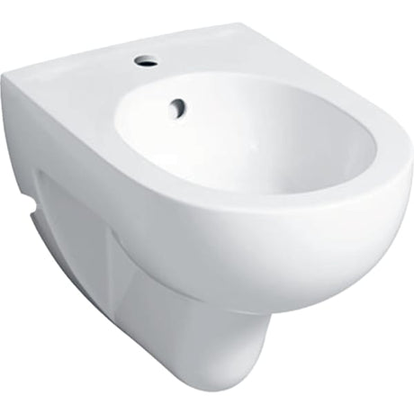 Geberit Renova Bidet weiß Keramik glänzend mit Überlauf und 1 Armaturenloch