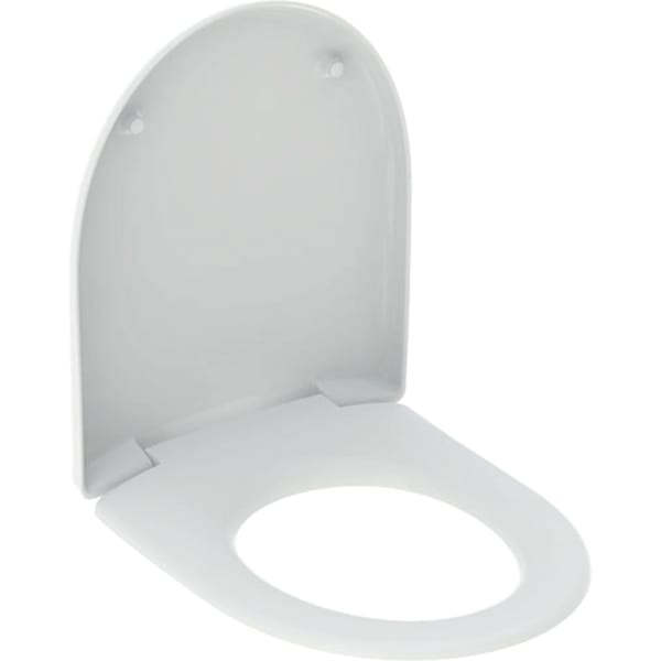 Geberit Renova Comfort WC-Sitz Befestigung von unten: Absenkautomatik=nein, Befestigung=von unten, weiß / glänzend