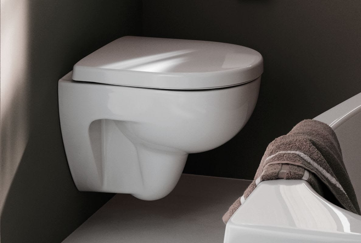 Geberit Renova Compact Wand-WC Tiefspüler, verkürzte Ausladung: T=48cm, weiß