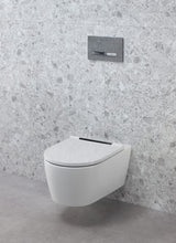 Geberit ONE Set Wand-WC Tiefspüler wandhängend mit WC-Sitz, Tiefspül-WC, TurboFlush-Spültechnik, weiß, keramische Oberfläche, glänzend