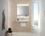 Geberit ONE Set Wand-WC Tiefspüler wandhängend mit WC-Sitz, Tiefspül-WC, TurboFlush-Spültechnik, weiß, keramische Oberfläche, glänzend