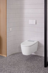 Wandbedienpanel für Geberit AquaClean: weiß / Glas