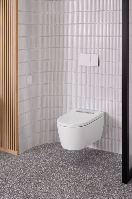 Wandbedienpanel für Geberit AquaClean: weiß / Glas