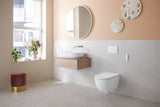 Geberit AquaClean Alba WC-Komplettanlage Wand-WC: WC-Keramik: weiß / KeraTect, Designabdeckung: weiß