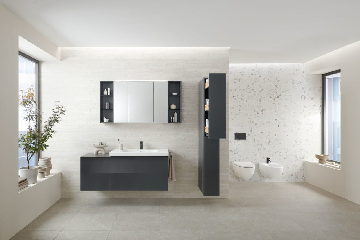 Geberit Acanto Set Wand-WC Tiefspüler, geschlossene Form, TurboFlush, mit WC-Sitz: T=53cm, Absenkautomatik=ja, QuickRelease-Scharniere=Ja, verriegelbar, Befestigung=von oben, weiß