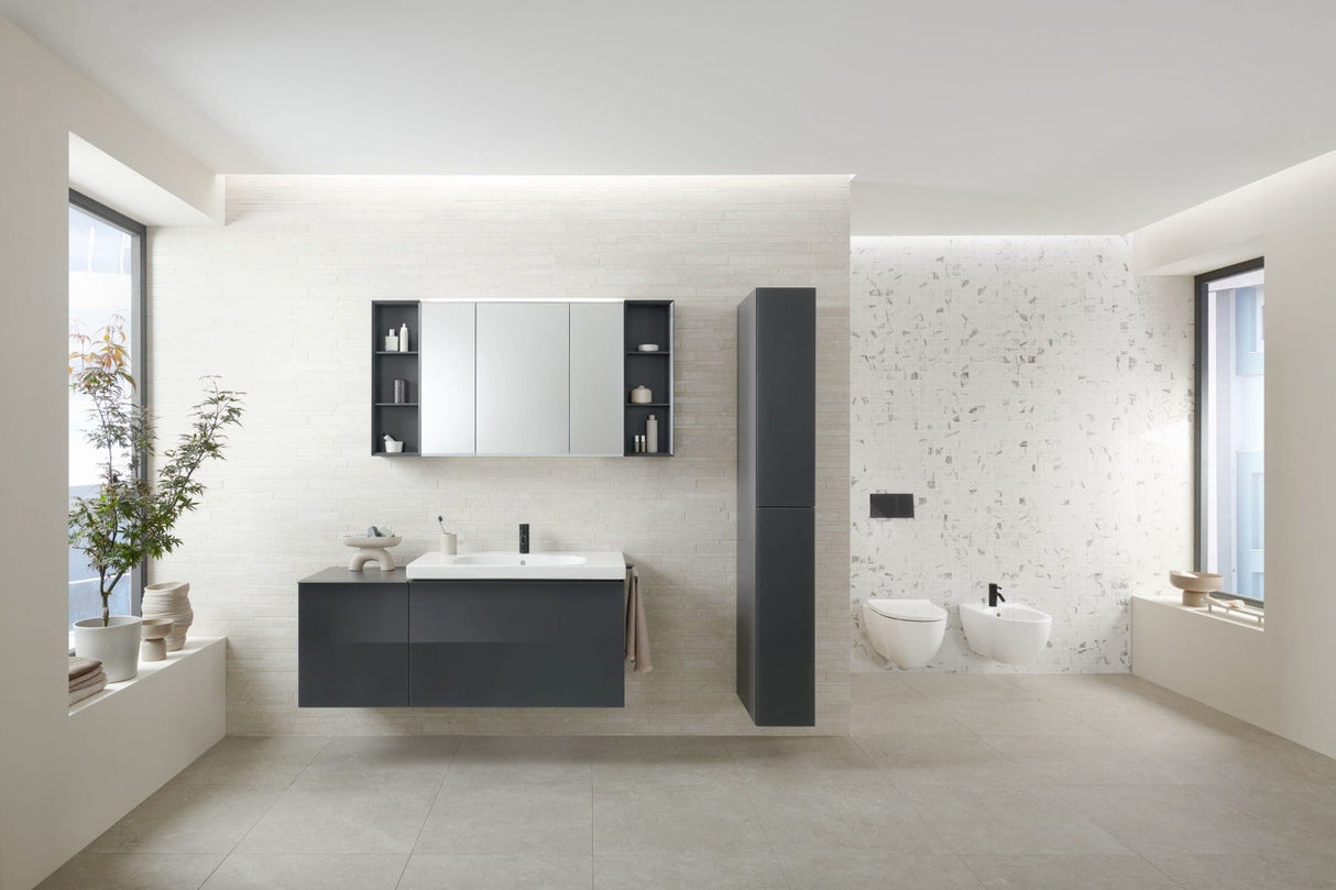 Geberit Acanto Set Wand-WC Tiefspüler, geschlossene Form, TurboFlush, mit WC-Sitz: T=53cm, Absenkautomatik=ja, QuickRelease-Scharniere=Ja, verriegelbar, Befestigung=von oben, weiß