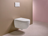 Geberit AquaClean Alba WC-Komplettanlage Wand-WC: WC-Keramik: weiß / KeraTect, Designabdeckung: weiß