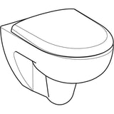 Geberit Renova Set Wand-WC Tiefspüler, mit WC-Sitz, weiß