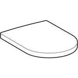 Geberit Renova Plan WC-Sitz, weiß / glänzend, rund, mit Deckel