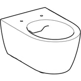 Geberit iCon Wand-WC Tiefspüler, geschlossene Form, weiß
