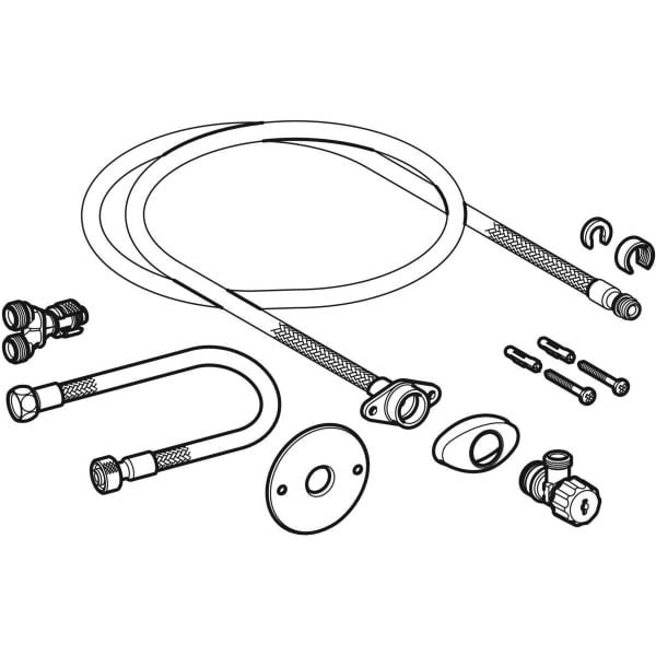 Geberit AquaClean Wasseranschlussset für UP-Spülkästen 8 / 12 cm