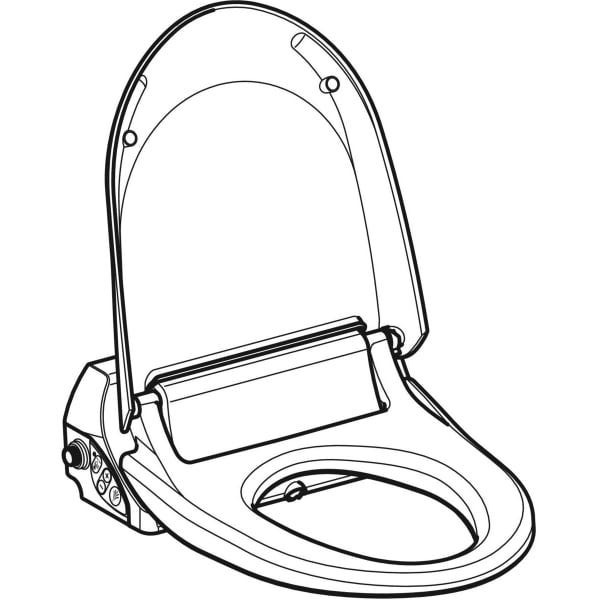 Geberit AquaClean 4000 WC-Aufsatz: weiß
