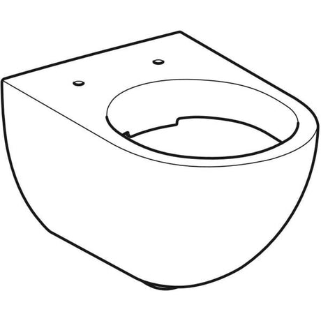 Geberit Acanto Wand-WC Tiefspüler, geschlossene Form, Rimfree: T=51cm, weiß