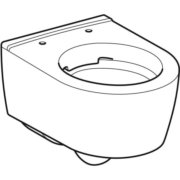 Geberit iCon Wand-WC Tiefspüler, geschlossene Form, weiß