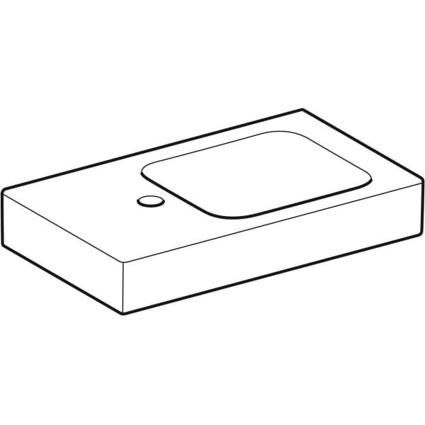 Geberit iCon Handwaschbecken 53 x 31 cm mit Ablagefläche