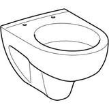 Geberit Renova Compact Wand-WC Tiefspüler, verkürzte Ausladung: T=48cm, weiß