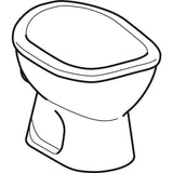Geberit Bambini Stand-WC für Babys und Kleinkinder, Tiefspüler: T=37.5cm, weiß