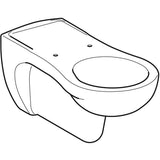 Geberit Vitalis Wand-WC Tiefspüler, verlängerte Ausladung, barrierefrei: T=70cm, weiß