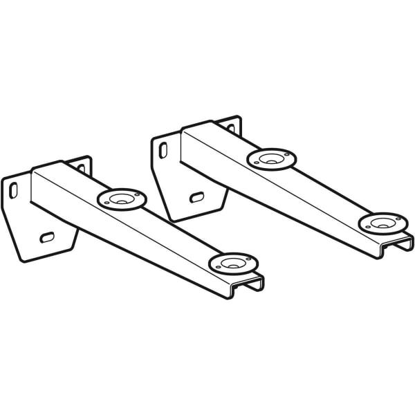 Geberit Set Montagewinkel für Mehrzweckbecken mit Stellfußauflagen, Set à 2 Stück