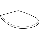 Geberit Renova WC-Sitz, weiß, glänzend, Duroplast, rund, mit Deckel