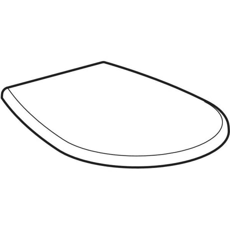 Geberit Renova WC-Sitz, weiß, glänzend, Duroplast, rund, mit Deckel