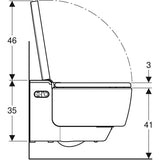 Geberit AquaClean Mera Comfort WC-Komplettanlage Wand-WC