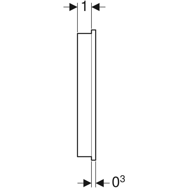 Wandbedienpanel für Geberit AquaClean: weiß / Glas