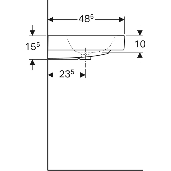 Geberit iCon Waschtisch, weiß