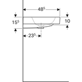 Geberit iCon Waschtisch, weiß