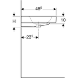 Geberit iCon Waschtisch, weiß