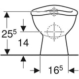 Geberit Bambini Stand-WC für Babys und Kleinkinder, Tiefspüler: T=37.5cm, weiß