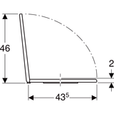 Geberit Renova WC-Sitz, weiß, glänzend, Duroplast, rund, mit Deckel