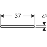 Geberit Renova WC-Sitz, weiß, glänzend, Duroplast, rund, mit Deckel