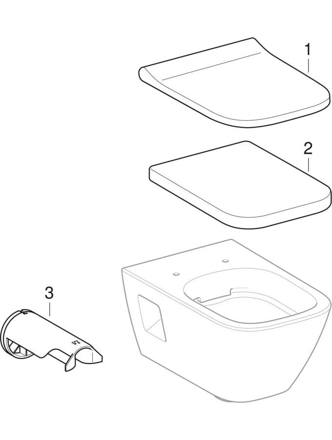 Geberit Renova Plan Wand-WC Tiefspüler