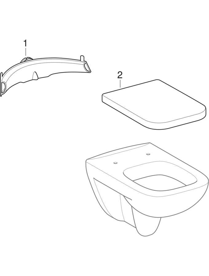 Geberit Renova Plan Wand-WC Tiefspüler