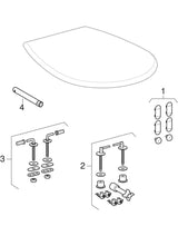 Geberit Renova WC-Sitz, weiß, glänzend, Duroplast, rund, mit Deckel